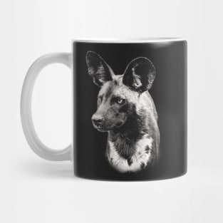 Wild Dog Close-Up African Wildlife Mug